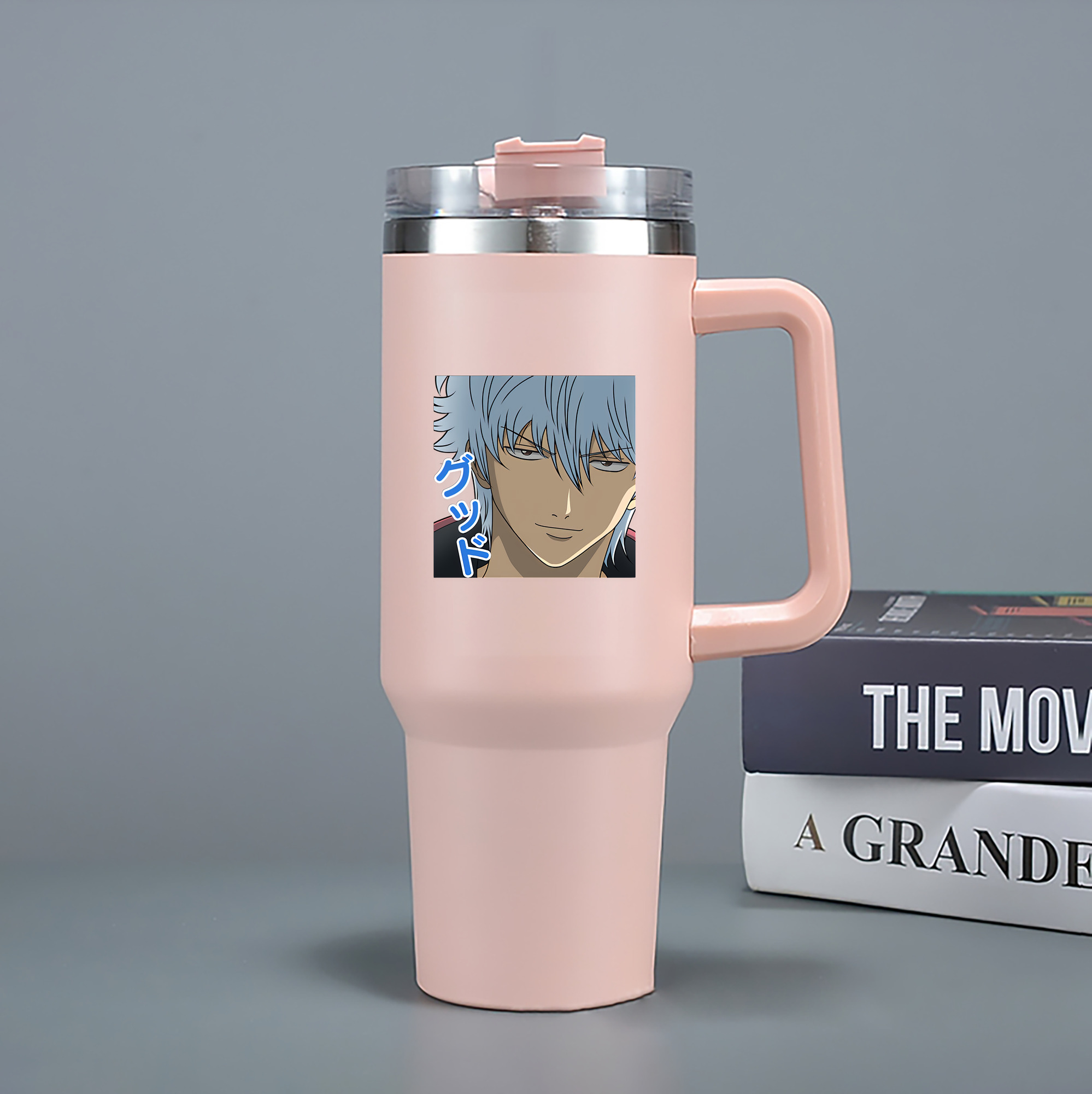 （画像用） ぎんたま 坂田銀時（さかたぎんとき） 神楽 志村新八（しむら しんぱち） GINTAMA Sakata Gintoki Kagura Shimura Shinpachi 1200mL車用タンブラー（カラープリント）